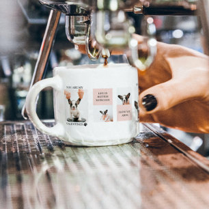 Tasse Expresso Collage photos de chiens   Le chien est mes valent