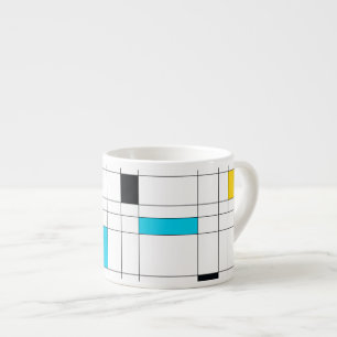 Tasse Expresso Coloré, cool, tendance, art d'illustration moderne