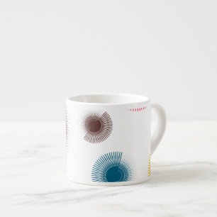 Tasse Expresso Colorful, cool, trend urban brush strokes circles