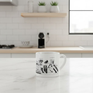Tasse Expresso Combinat métallurgique industriel silhouette