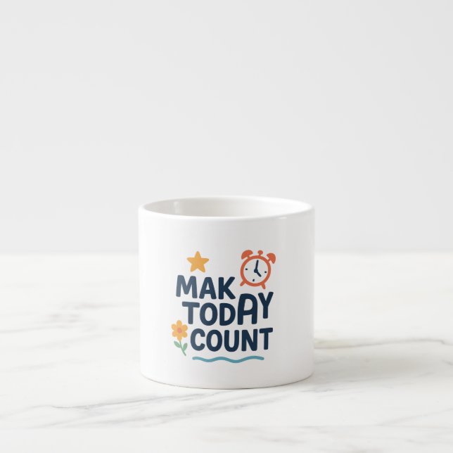 Tasse Expresso Compter aujourd'hui (Devant)