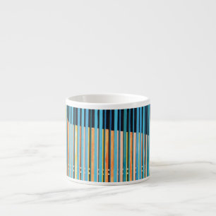 Tasse Expresso Conception à bande multicolore