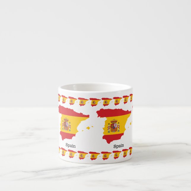 Tasse Expresso Conception de souvenir de drapeau de l'Espagne dan (Devant)