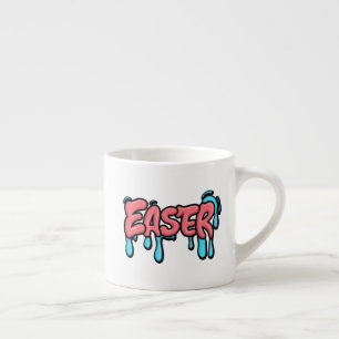 Tasse Expresso Conception de style graffiti avec texte goutte à g