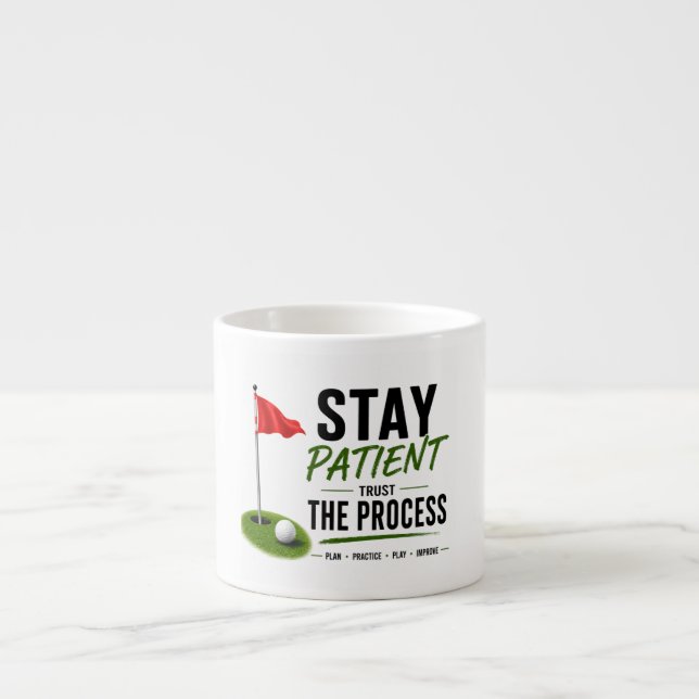 Tasse Expresso Conception de typographie de style de vie de golf  (Devant)
