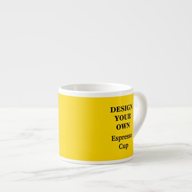 Tasse Expresso Concevez votre propre Coupe d'Espresso - Jaune (Devant droit)