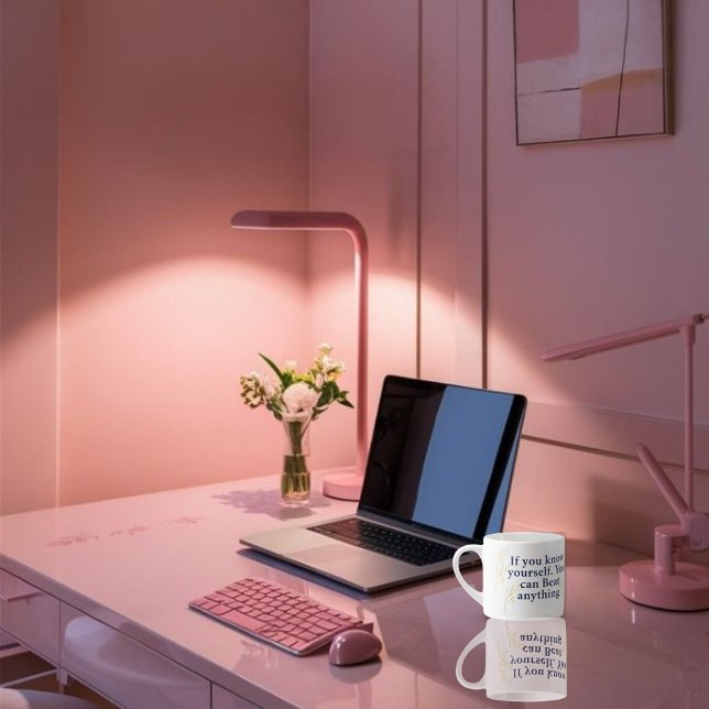 Tasse Expresso Connaissez-vous - Citation motivationnelle puissan (Créateur téléchargé)