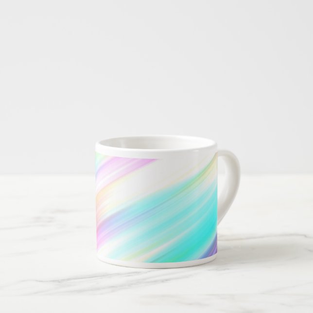Tasse Expresso Cool de touches arc-en-ciel (Devant droit)