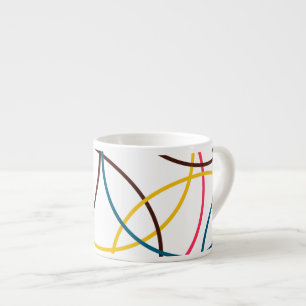 Tasse Expresso Cool moderne, coloré, simple, cercles urbains à la