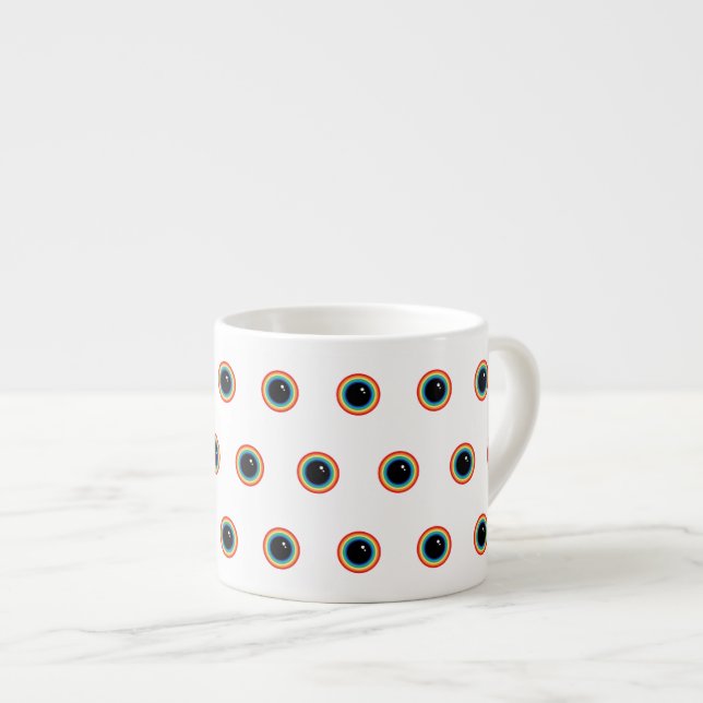 Tasse Expresso Cool Rainbow Eyes (Devant droit)