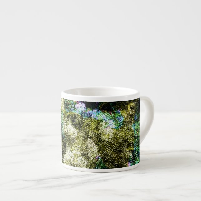 Tasse Expresso Cool, unique, art numérique tendance de motif de f (Devant droit)