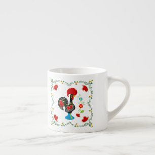 Tasse Expresso Coq traditionnel du Portugal en noir