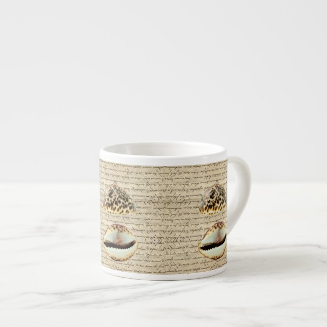 Tasse Expresso Coques de cowrie (Devant droit)