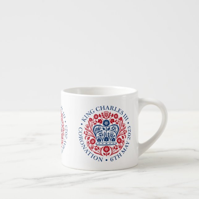 Tasse Expresso Coronation du roi Charles III (Droite)