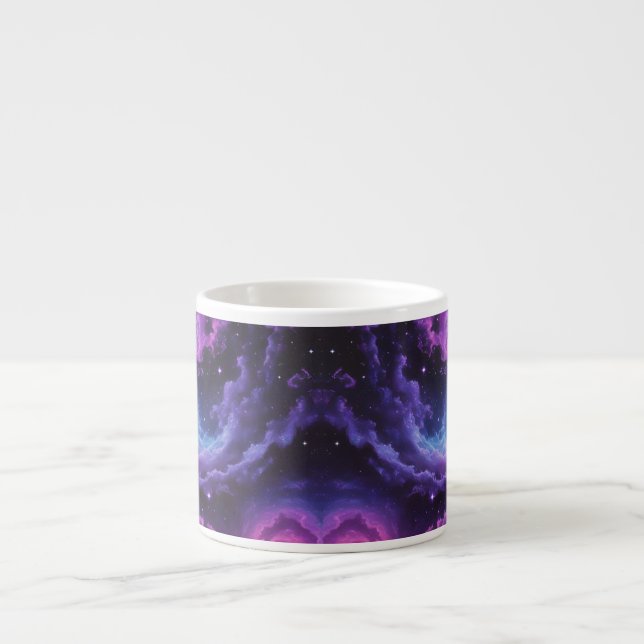 Tasse Expresso Cosmic Galaxy Nebula Abstract Space Art Design (Devant)