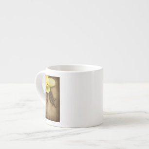 Tasse Expresso Cosses et fleur de vanille au-dessus d'arrière -