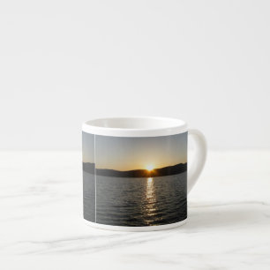 Tasse Expresso Coucher de soleil sur le lac Onota : horizontal