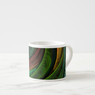 Tasse Expresso Couleur Gloire Moderne Art Abstrait Motif Élégant