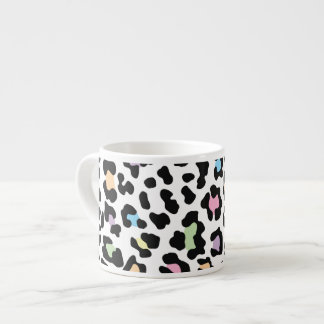 Tasse Expresso Couleurs multiples Empreinte de léopard