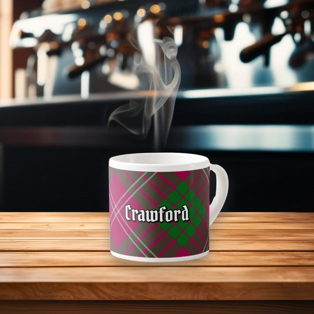 Tasse Expresso Coupe Clan Crawford Tartan Espresso (Créateur téléchargé)