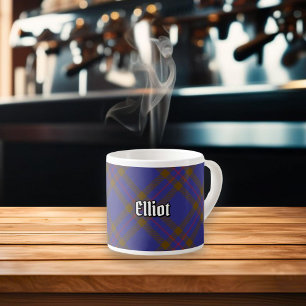 Tasse Expresso Coupe Clan Elliot Tartan moderne Espresso