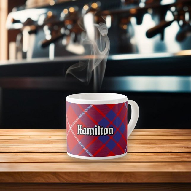 Tasse Expresso Coupe Clan Hamilton Red Tartan Espresso (Créateur téléchargé)