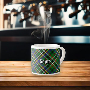 Tasse Expresso Coupe Clan Scott Green Tartan Espresso