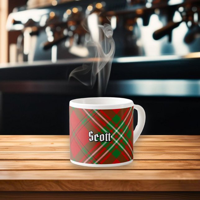 Tasse Expresso Coupe Clan Scott Red Tartan Espresso (Créateur téléchargé)