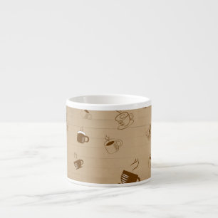 Tasse Expresso Coupe de café minimaliste Motif rayé - Geo moderne