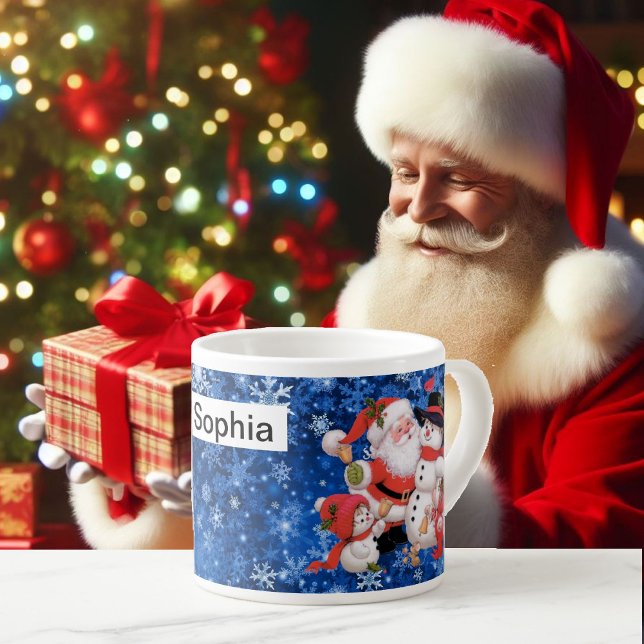 Tasse Expresso Coupe des enfants du Père Noël NOM de l'enfant cac (Créateur téléchargé)