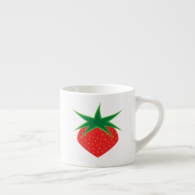 Tasse Expresso Coupe d'Espresso aux fraises (Droite)