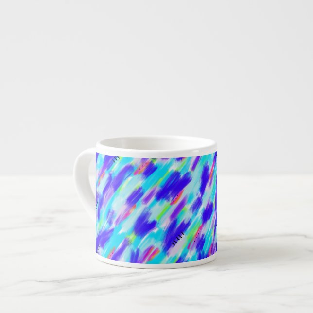 Tasse Expresso Coupe d'Espresso Chaos de couleur (Devant gauche)