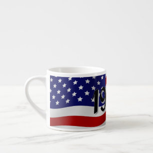 Tasse Expresso Coupe d'Espresso du drapeau américain des années 1