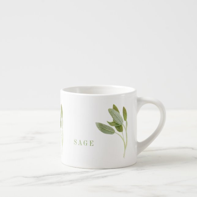 Tasse Expresso Coupe d'Espresso FRAÎCHE SAGE (Droite)