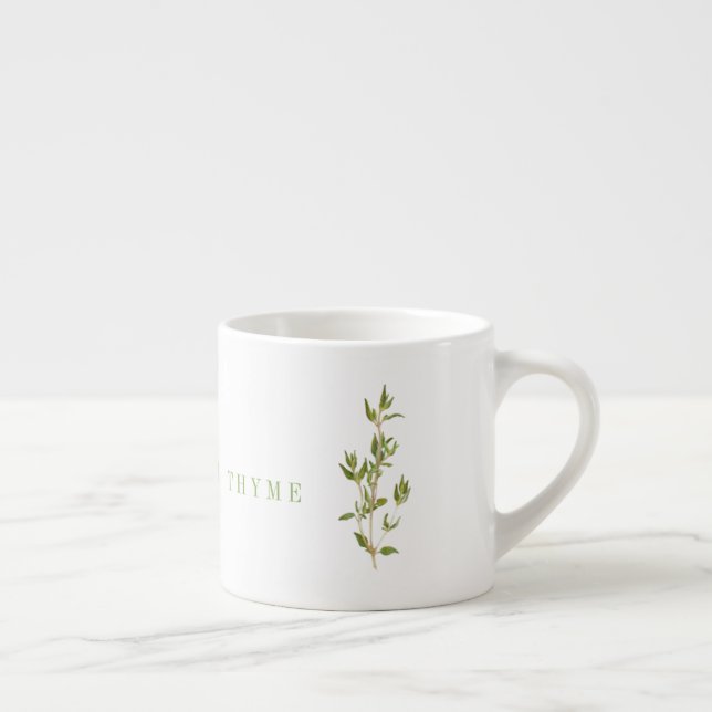 Tasse Expresso Coupe d'Espresso THYME FRAÎCHE (Droite)