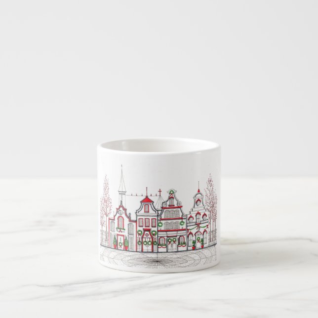 Tasse Expresso Coupe d'Europe de Noël Espresso (Devant)