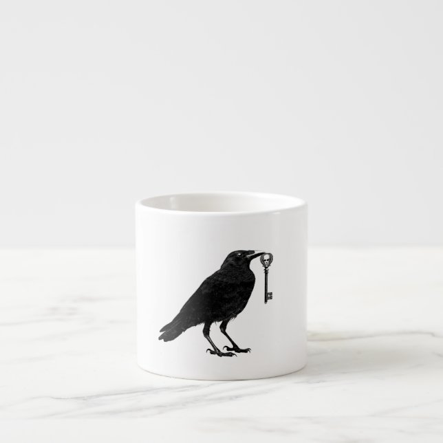 Tasse Expresso Coupe du Corbeau et du Squelette Key Espresso (Devant)