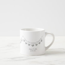 Coupe Espresso 10th Tin Mariage Anniversaire du bu
