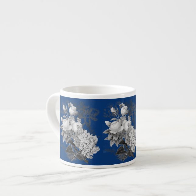 Tasse Expresso Coupe Espresso Fleurs vintages (Devant gauche)