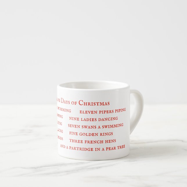Tasse Expresso Coupe LYRICS Espresso 12 JOURS (Devant droit)