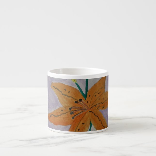 Tasse Expresso Coupe Orange Lily Espresso (Devant)