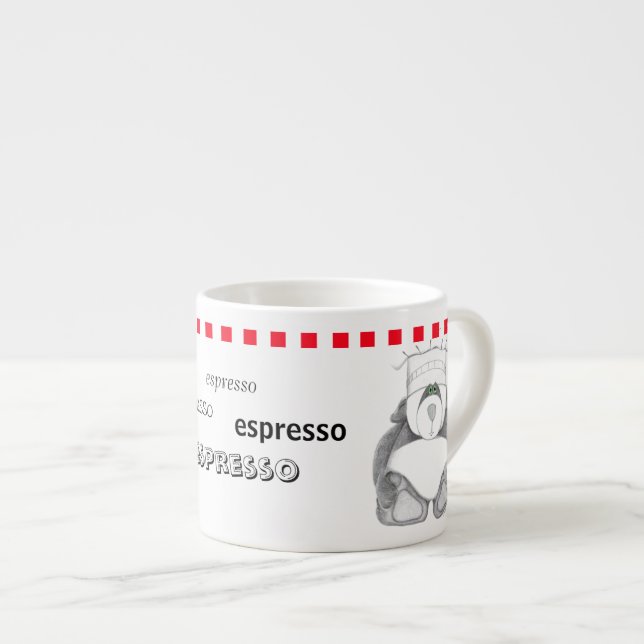 Tasse Expresso Coupe Panda Bear Espresso (Devant droit)