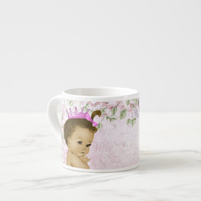 Tasse Expresso Coupes de bébé Princesse Rose vintage (Devant gauche)