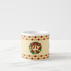 Tasse Expresso Couronne tricotée de vacances