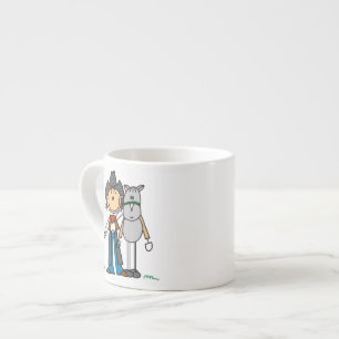 Tasse Expresso Cowgirl Avec T-shirts Cheval et Cadeaux
