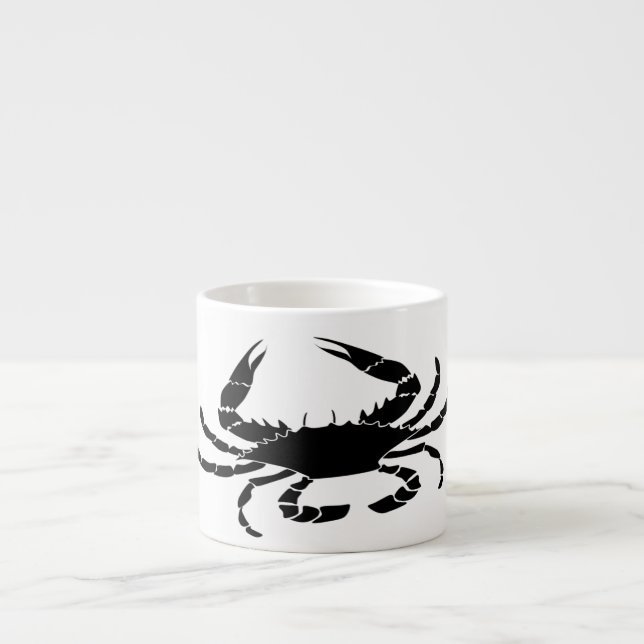 Tasse Expresso Crabe noir (Devant)