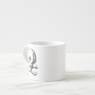 Tasse Expresso Crâne et os croisés