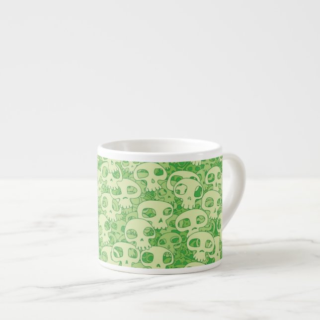 Tasse Expresso Crânes frais (Devant droit)