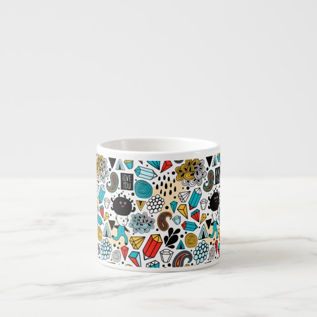 Tasse Expresso Crazy head (Devant)