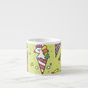 Tasse Expresso Crème glacée Pop Cute : Motif animal